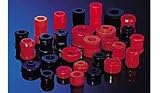Energy Suspension 16.8103R Hyper-Flex Red Rear Upper and Lower Shock Bushing Set