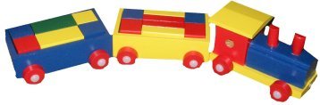 Childrens Toyshop  Third Party New : Bino Train with 2 Wagons