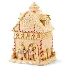 Lenox China Gingerbread House Cookie Jar New in Box with COA by Lenox