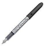 Fountain Pen,Liquid Ink,Disposable,Fine,1.0mm,Med,Black Ink - PENFP,VARSITY,BK,UPC(sold in packs of 3)