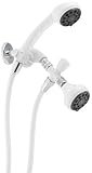 Delta Faucet 75410WH Four-Spray Hand Shower and Shower Head Combo, White
