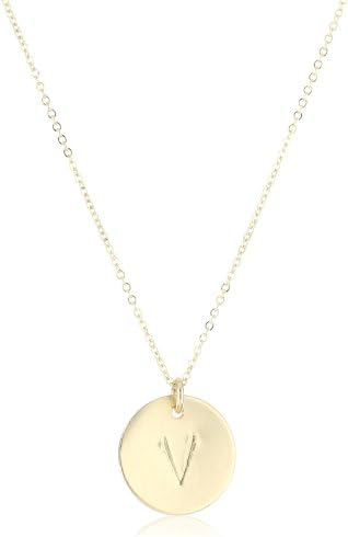 Nashelle "Identity" Initial 'V' Charm Necklace