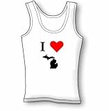 I Love Michigan Women's Tank Top