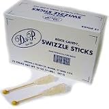 Dryden White Sugar Swizzle Sticks, 72-Count Package
