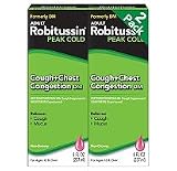Robitussin Peak Cold Cough and Chest Congestion Dm, 8-ounce-2 Pack
