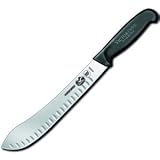 Butcher, Granton, Black Fibrox, 10 in. (40638) Category: Butcher Knives by Victorinox