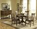 Round Dining Tables | Oak Dining Tables | Pedestal Dining Tables | Round Dining Room Tables | Oak Tables | Round Pedestal Dining Tables | Round Pedestal Dining Table | Oak Dining Room Tables - Hillsdale Patterson Round Marble Pedestal Dining Table, Dark Oak