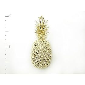 Pineapple Pin in 14K Yellow Gold - XXL by Maui Divers of Hawaii