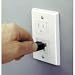 Safe Plate for Electric Outlet Decora Style - Bulk 25 Pack - White with TWO Screws