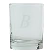 Block Monogram Double Old Fashioned Set of 4 - B
