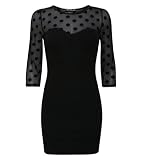 Spotty Sleeve Mix Dress