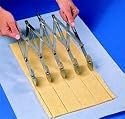 Dough Divider - Adjustable - 5 Wheels. Each wheel 2-1/8" diameter