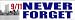 9-11 Never Forget Bumper Strip Magnet
