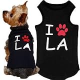 Casual Canine City Dog Tees I Paw LA Dog Shirt extra large- 24" length