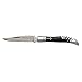 Baladeo Laguiole Corkscrew Knife, Black Horn