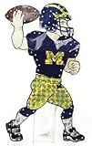 Michigan Wolverines 44 Animated Lawn Figure - COLLEGE ATHLETICS Sports Merchandise