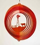 Windmill & Cow 12 inch Wind Spinner