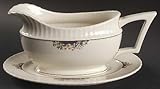 IMAGE OF Lenox China Rutledge Gravy Boat and Underplate, Fine China Dinnerware