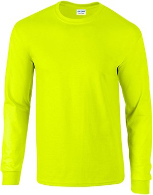 Gildan Adult Unisex Ultra Cotton L/S Safety T-Shirts