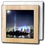 World Trade Center Lights - 6 Inch Tile Napkin Holder