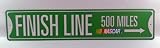 NASCAR - Finish Line 500 Miles, Novelty, Metal, Tin, Street, Road Sign
