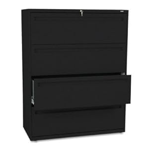 700 Series 42"" Wide Four-Drawer Lateral File, Black (HON794LP),Hon Company,002IEE-000