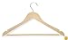 Honey-Can-Do HNG-01334 Wood Hangers with Non-Slip Grooved Bar, 24-Pack, Maple