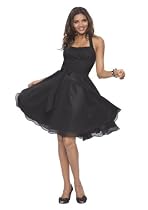 Astrapahl, Elegantes knielanges Neckholder Cocktail oder auch Abendkleid, Farbe schwarz