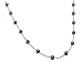 Jewelry : 14K White Gold Tin Cup Necklace Set with 6.0mm Black Akoya Cultured Pearls