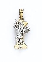 14K Angel Initial 'I' Pend - GH16678