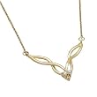 Round Brilliant Cut Diamonds, 14K Yellow Gold. Diamond Fashion Necklace