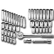 SK 4147-6 47 Piece 1/2-Inch Drive 6 Point Standard and Metric Socket Super Set