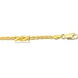 14K Yellow Gold Round Wheat Chain - 2.60mm - 24 inch