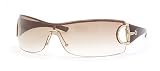 GUCCI 2712 STRASS RFV GOLD RIMLESSS BROWN GRADIENT SUNGLASSES