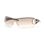 GUCCI 2712 STRASS RFV GOLD RIMLESSS BROWN GRADIENT SUNGLASSES