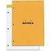 Rhodia Classic Staple Bound Lined Paper Pad With Margin & 3 Punched Holes 8.25 X 11.75