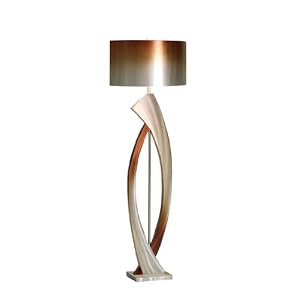 Nova Lighting JFL4810 Swerve Floor Lamp, Rust, Bronze, and Brushed Aluminum with Rust and... by Nova Lighting