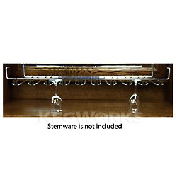 9 Channel Overhead Stemware Rack - Chrome by KegWorks