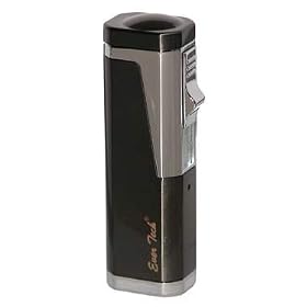 Ever Tech Spark Triple Flame Butane Lighter and Punch Cutter Gunmetal
