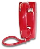 IMAGE OF New Hot Line Wall Phone Red Wall Desk Telephone Built-In Hot Line Tone by Viking Electronics