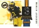 2005 Press Pass SE Game Used Jerseys Gold #MJ Marlin Jackson / 550 - Michigan Wolverines (Serial #'d to 550 - Piece of Authentic Game Worn College Jersey) (Football Cards)