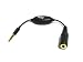 IPHONE HEADPHONES ADAPTER WITH MIC, BLACK
