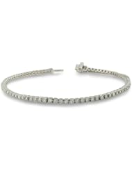 3 Carat Diamond Round Setting Tennis Bracelet in 10K White Gold