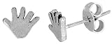 Tiny Sterling Silver Hand Stud Earrings