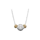 14K Pink Gold Sterling Silver Filigree Ball Necklace