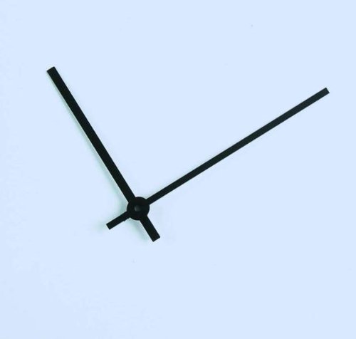 Uhrzeiger Alu schwarz matt 80 / 60mm