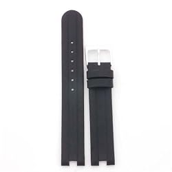 Watch Strap Geunine Leather Black 16mm