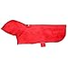 RC Pet Products Packable Dog Rain Poncho, Crimson, Medium
