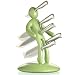 The Ex 5-Piece Stainless-Steel Knife Set with Unique Holder, Apple Green
