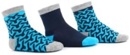 BlindMice Baby Girls Colorful Crew Socks - 3 Single Socks 0-12MBlue